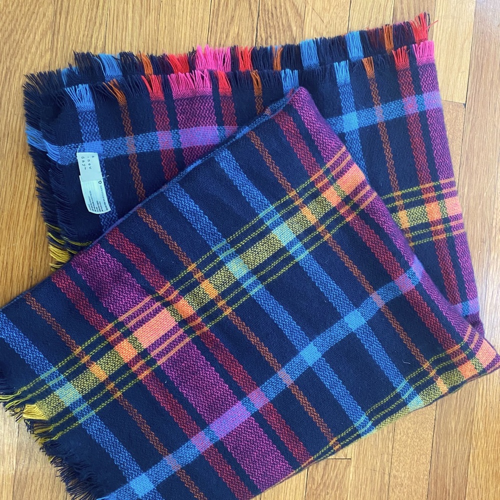 Plaid Blanket Winter Scarf A New Day 70”x36”